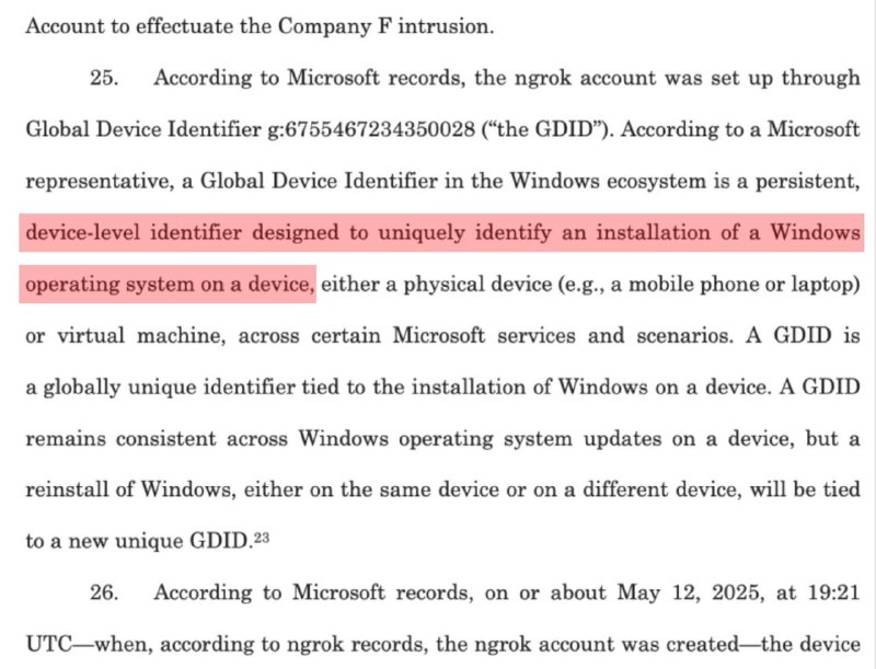 В Windows нашли идентификатор для слежки.История со Scattered Spiderпоказала, что Microsoft может привязывать